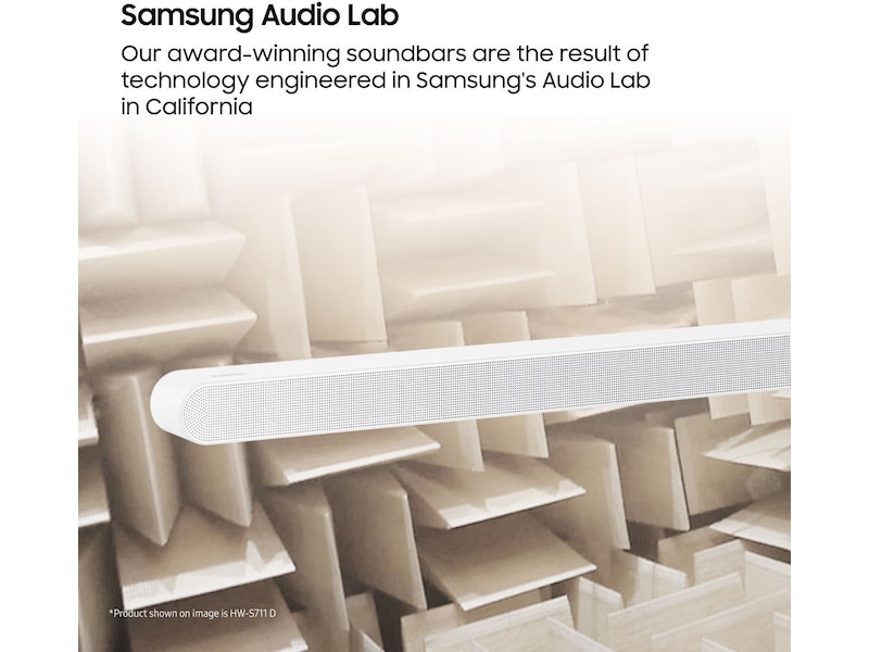 Samsung HW-S711D soundbar med subwoofer (hvit) Lydplanker