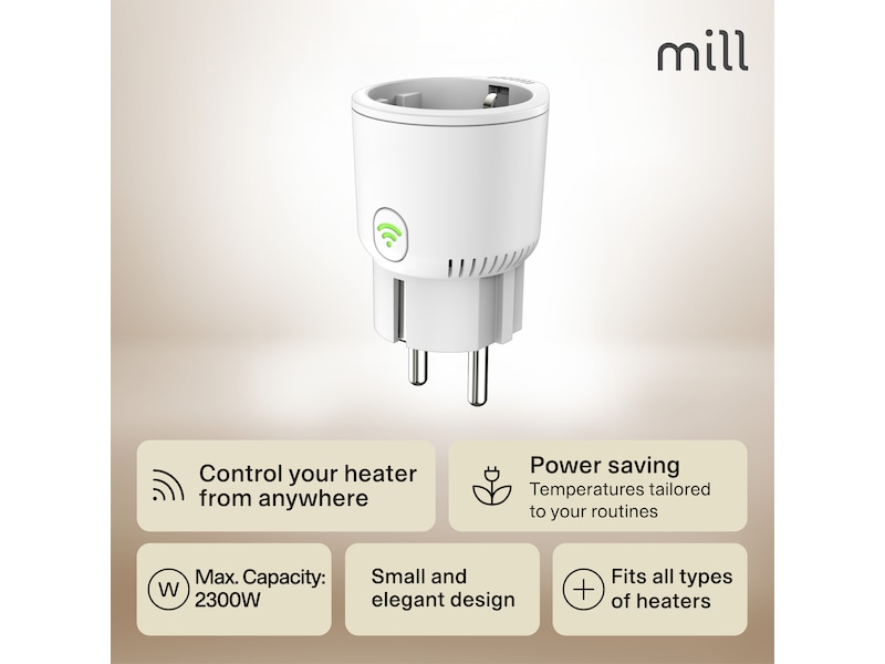 Mill Smart WiFi Plug Tilbehør til varme
