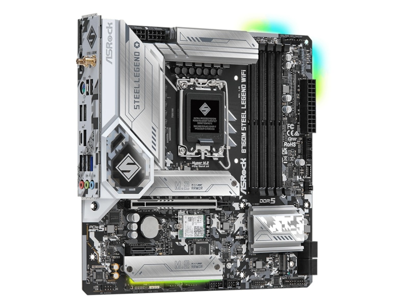 ASRock B760M Steel Legend WIFI Hovedkort Intel Socket