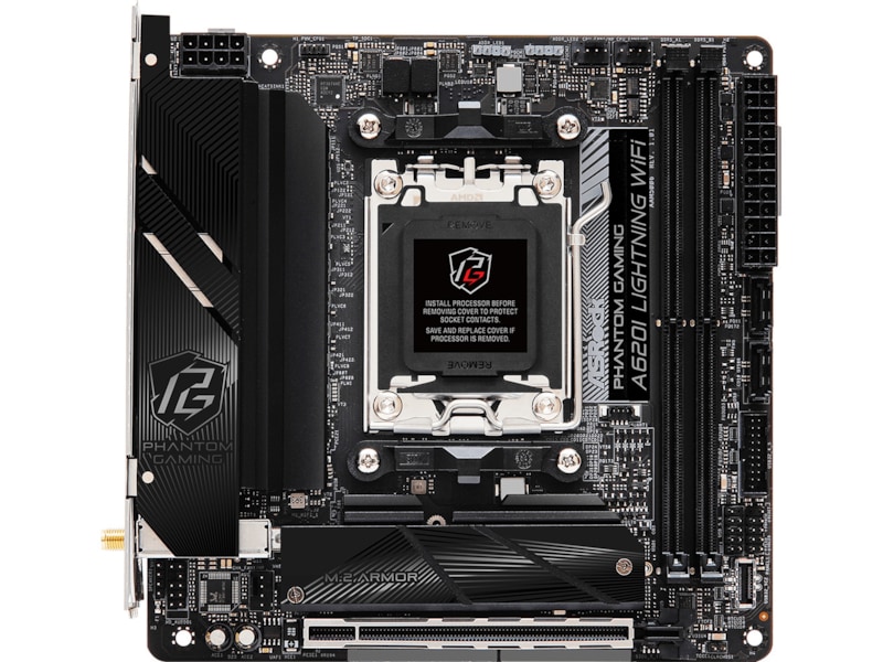 ASRock A620I Phantom Gaming Lightning WIFI Hovedkort AMD Socket