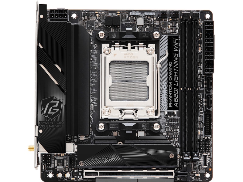 ASRock A620I Phantom Gaming Lightning WIFI Hovedkort AMD Socket