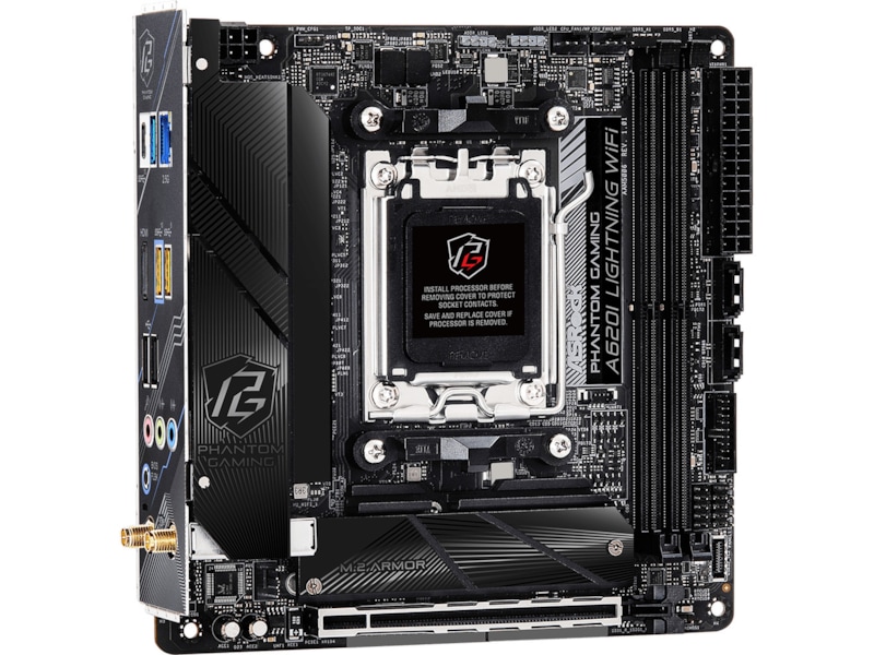 ASRock A620I Phantom Gaming Lightning WIFI Hovedkort AMD Socket