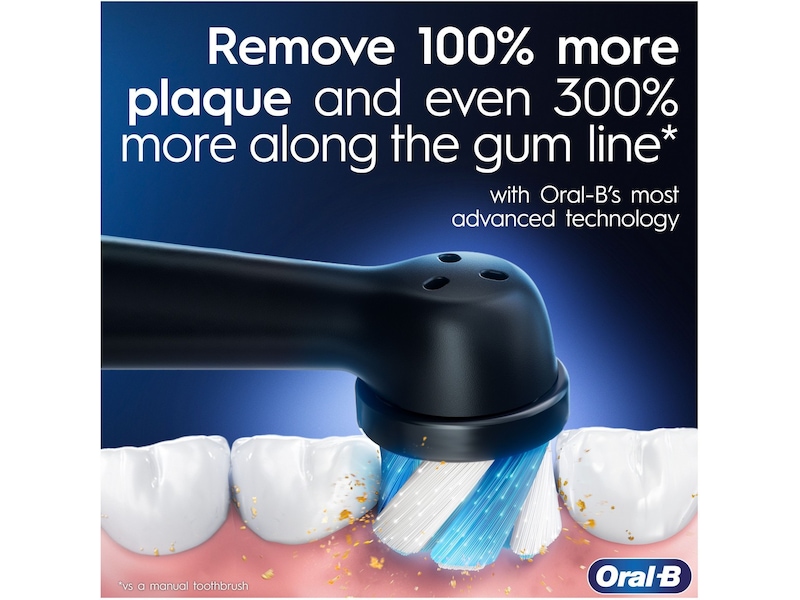 Oral-B iO 9 Duo Elektriske Tannbørster (sort & lys rosa) Elektriske tannbørster