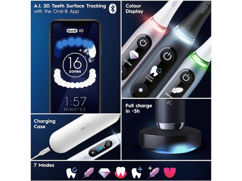 Oral-B iO 9 Elektrisk Tannbørste (rosa) Elektriske tannbørster