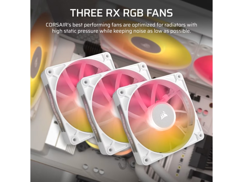 Corair iCUE LINK Titan 360 RX RGB AIO Kjøler (hvit) CPU - Vannkjøling