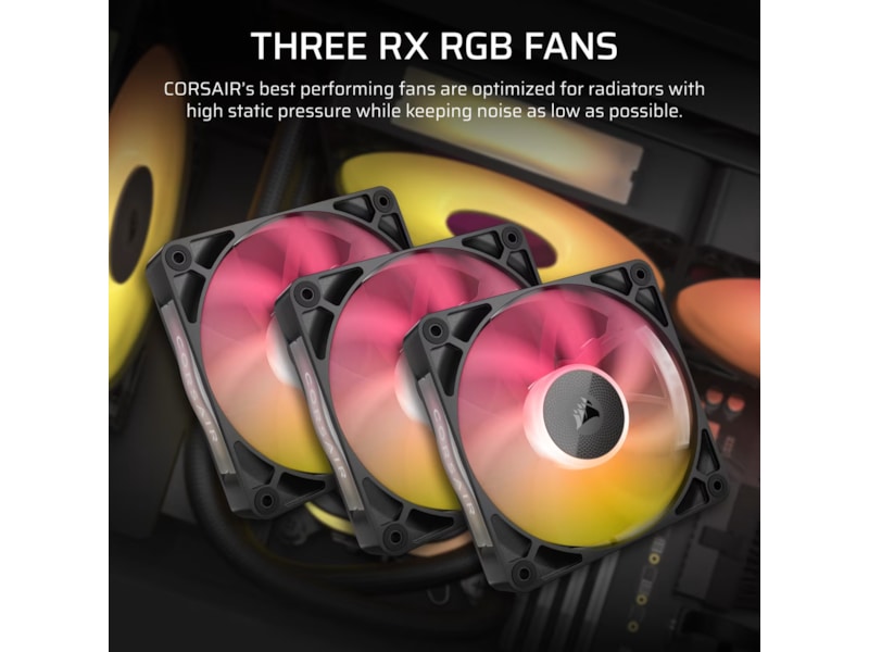 Corsair iCUE LINK Titan 360 RX RGB AIO Kjøler (sort) CPU - Vannkjøling