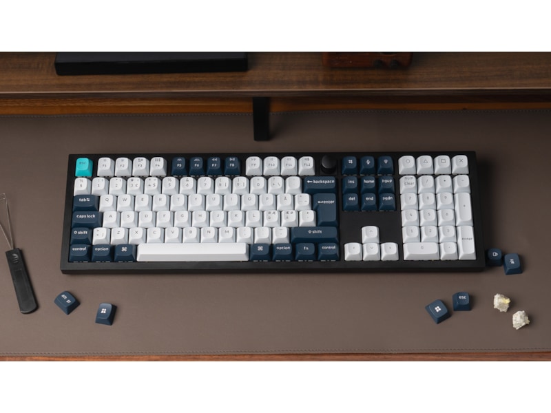 Keychron Q6 MAX 100% Trådløst Tastatur Red Switches Gamingtastatur