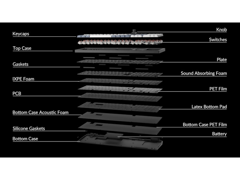 Keychron Q6 MAX 100% Trådløst Tastatur Brown Switches Gamingtastatur
