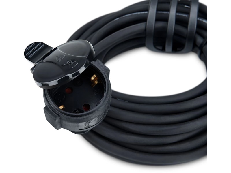 Andersson Utendørs skjøteledning 10m (sort) Skjøtekabel & forgrener