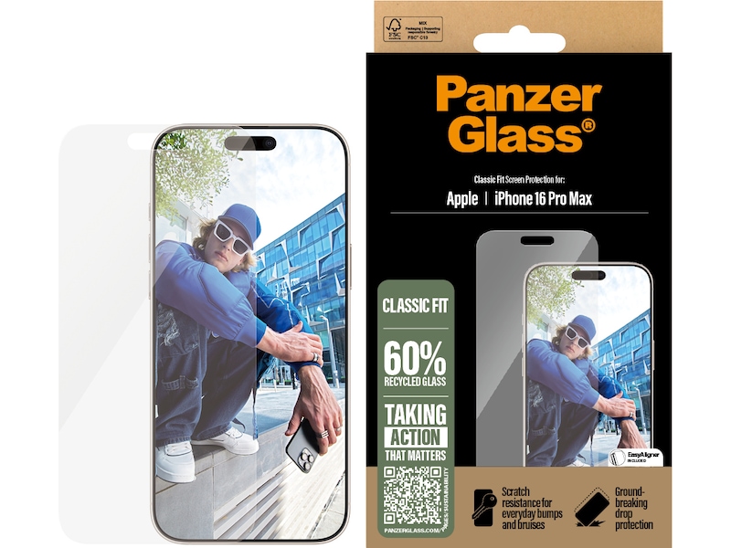 PanzerGlass iPhone 16 Pro Max skjermbeskytter Skjermbeskyttelse
