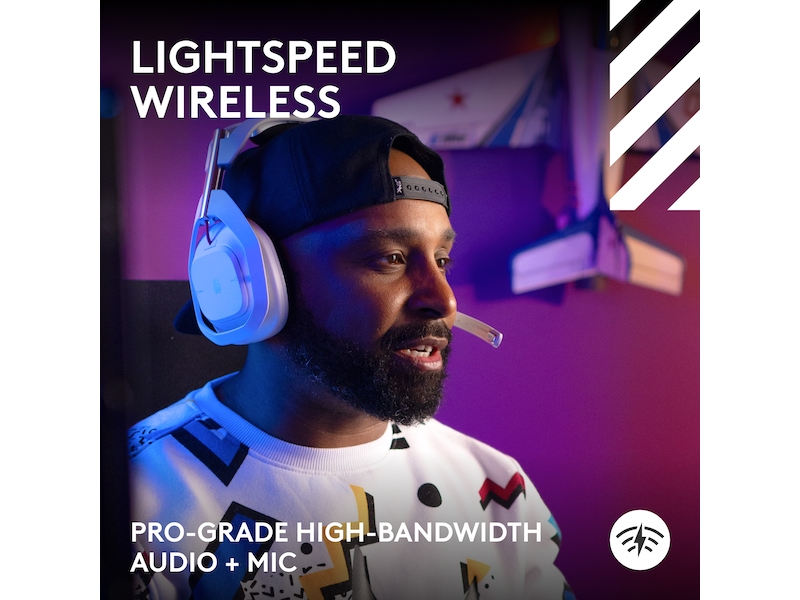 Logitech Astro A50 Lightspeed Trådløst Gamingheadset (hvit) Gaming headset