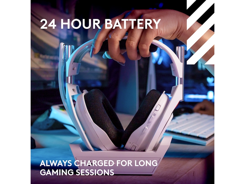 Logitech Astro A50 Lightspeed Trådløst Gamingheadset (hvit) Gaming headset