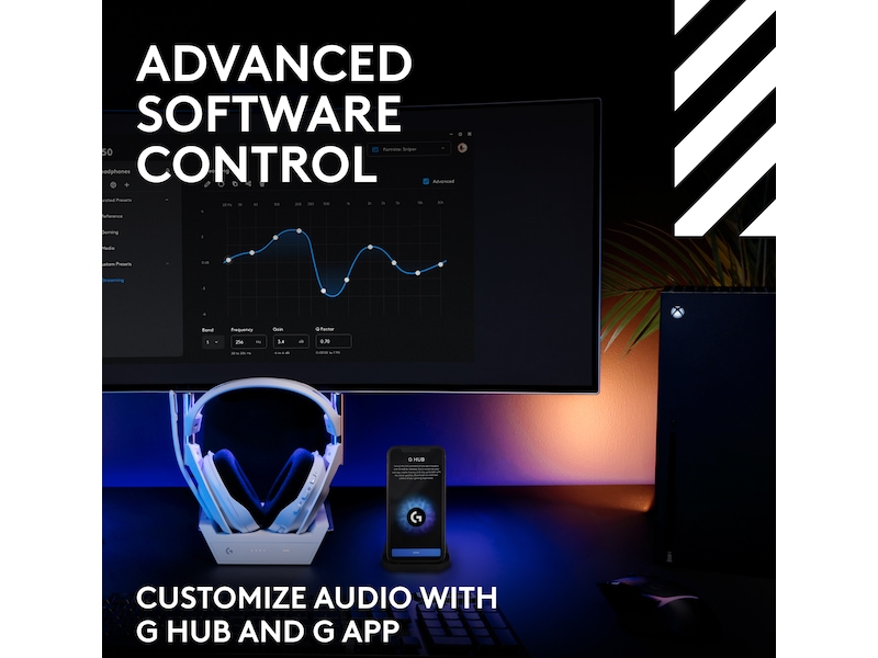 Logitech Astro A50 Lightspeed Trådløst Gamingheadset (hvit) Gaming headset