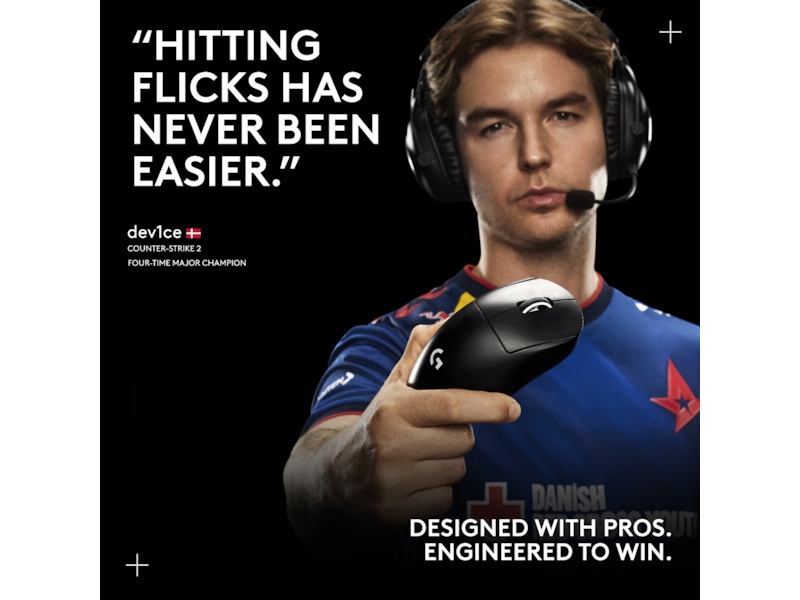 Logitech G Pro X Superlight 2 DEX trådløs gamingmus (rosa) Gamingmus