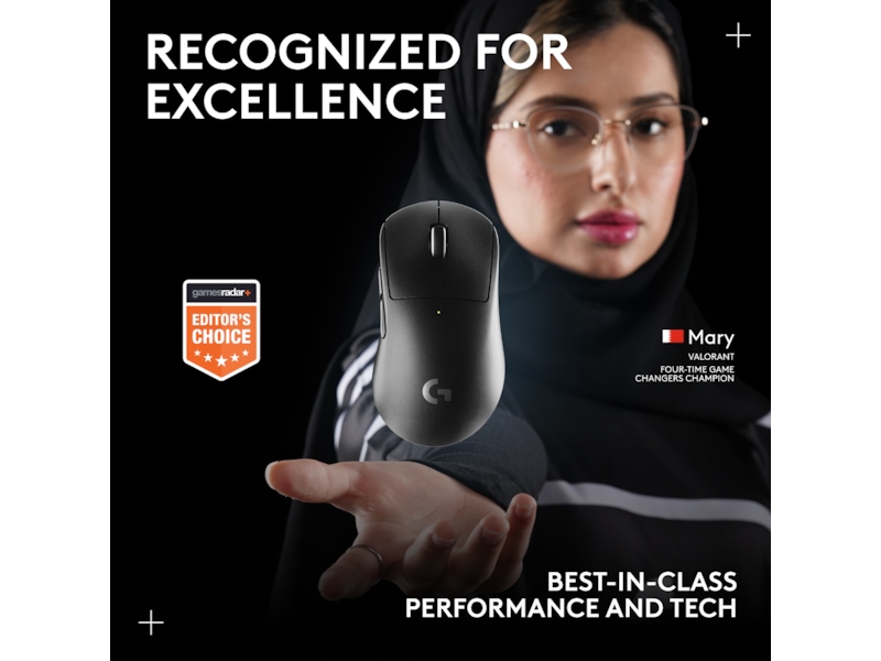 Logitech G Pro X Superlight 2 DEX trådløs gamingmus (hvit) Gamingmus