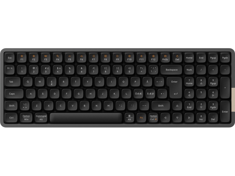 Lofree Flow100 low profile trådløst tastatur (sort) Tastatur