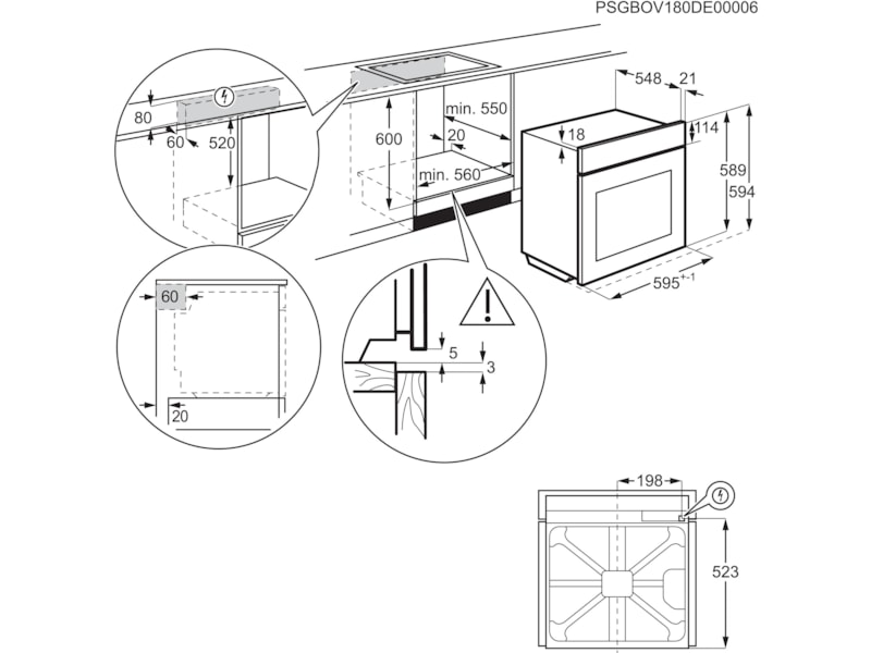 Electrolux COB400X Innebygd ovn (stål) Stekeovn