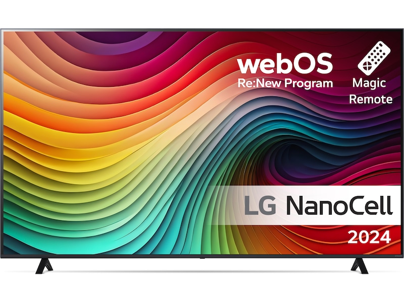 LG 65'' NANO 81 4K TV (2024) 65NANO81T6A + Lydplanke 60 - 69 tommer TV