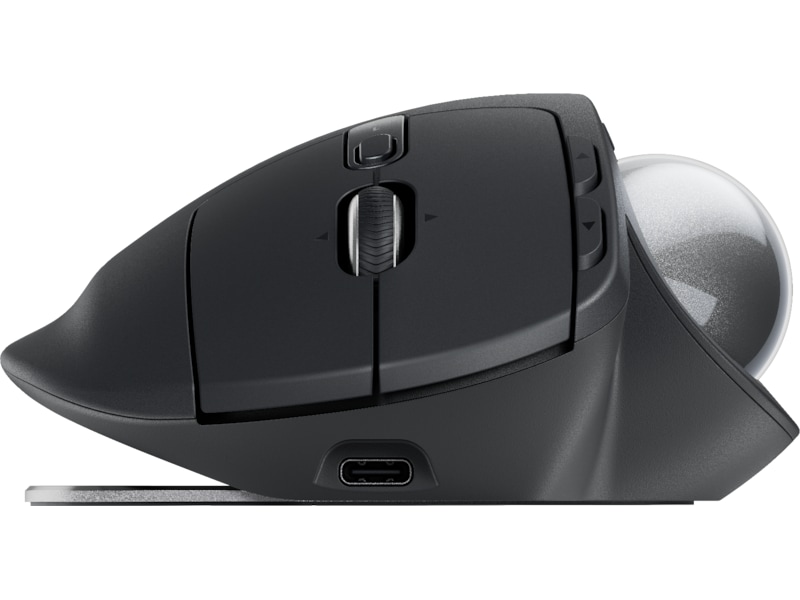 Logitech MX Ergo S Advanced Trådløsmus Trackball (graphite) Ergonomi