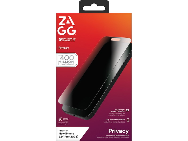 InvisibleShield Glass Elite iPhone 16 Pro Max Privacy Skjermbeskytter Skjermbeskyttelse