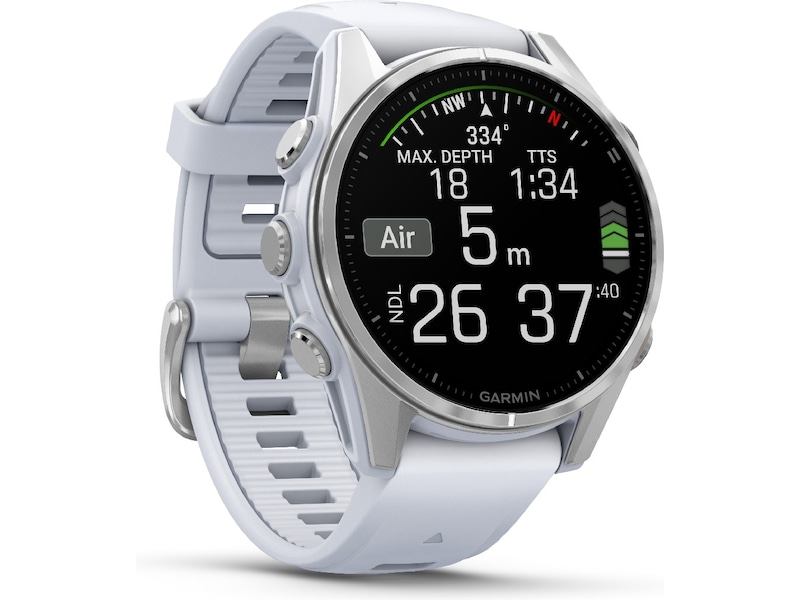 Garmin fenix 8 AMOLED 43mm GPS (stainless steel/whitestone) Smartklokker