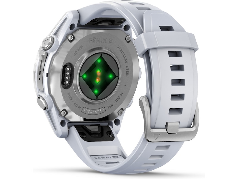 Garmin fenix 8 AMOLED 43mm GPS (stainless steel/whitestone) Smartklokker