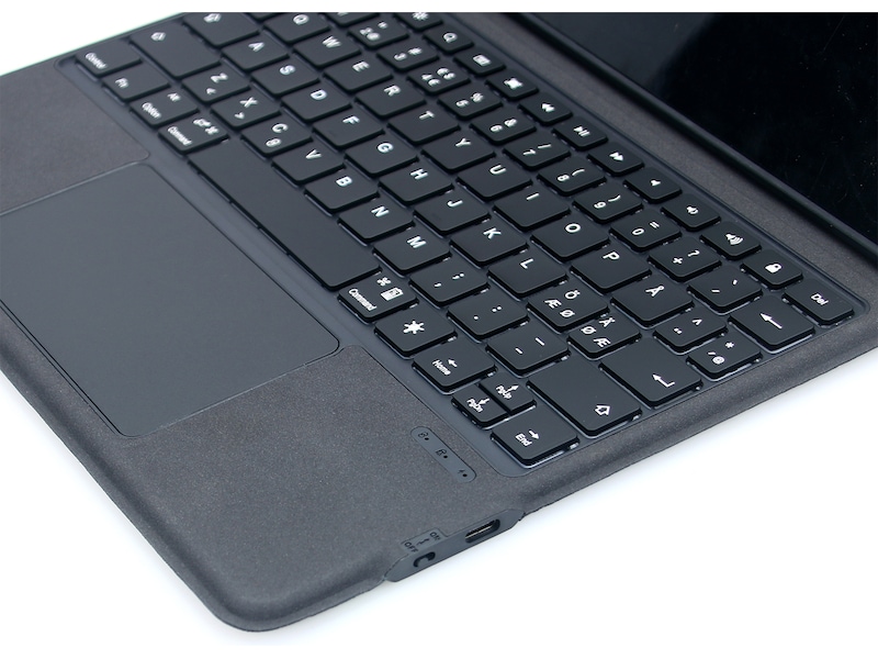 4smarts iPad Air 13" 2-i-1 Tastaturdeksel (grå) Tastatur og stylus