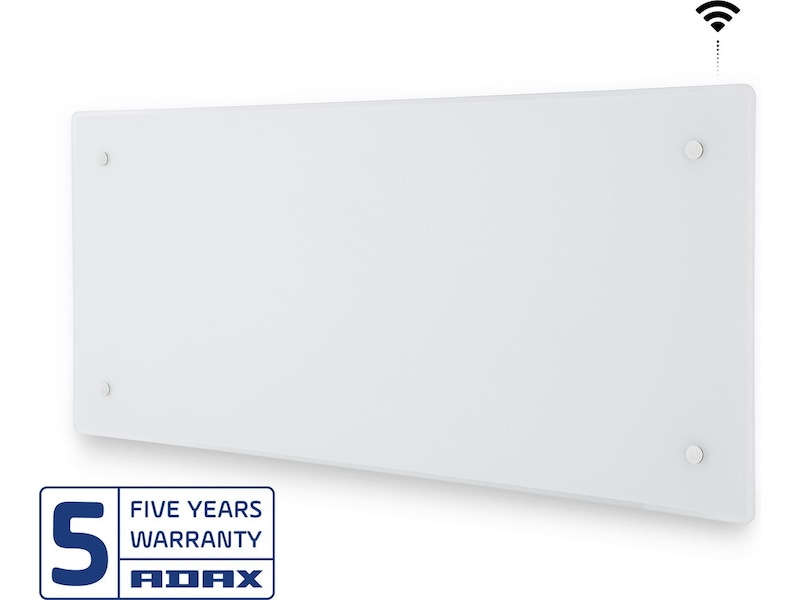 Adax Clea WiFi panelovn glass 800W (hvit) Panelovner