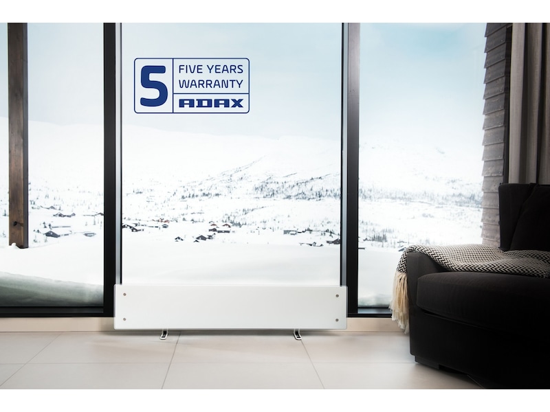 Adax Clea L WiFi panelovn glass lav 600W (hvit) Panelovner