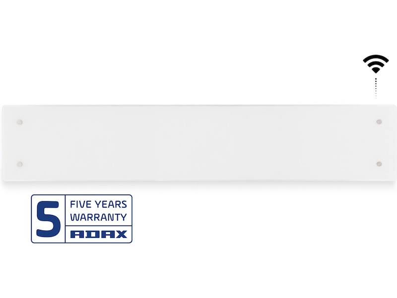 Adax Clea L WiFi panelovn glass lav 1000W (hvit) Panelovner