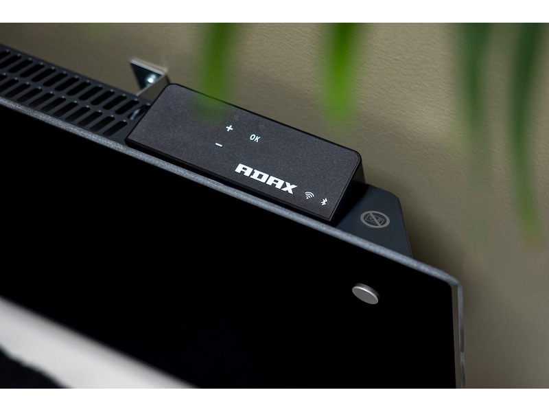 Adax Clea L WiFi panelovn glass lav 1000W (sort) Panelovner