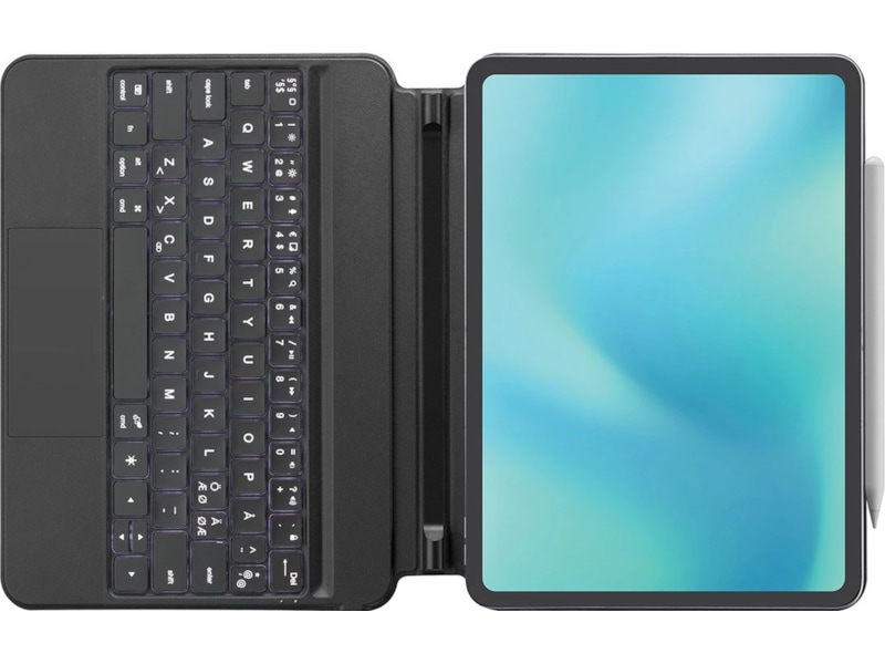 Andersson iPad Air 10,9" / 11" tastaturdeksel (sort) Tastatur og stylus