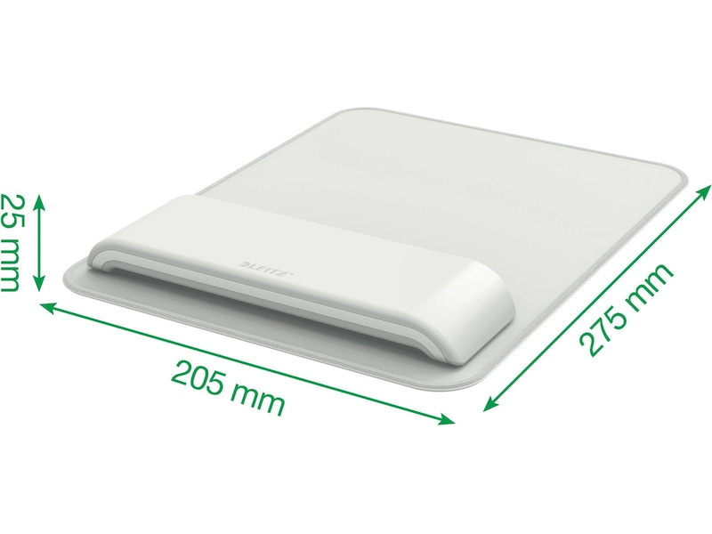 Leitz Ergo Musematte med Håndleddstøtte (lys grå) Håndleddstøtte