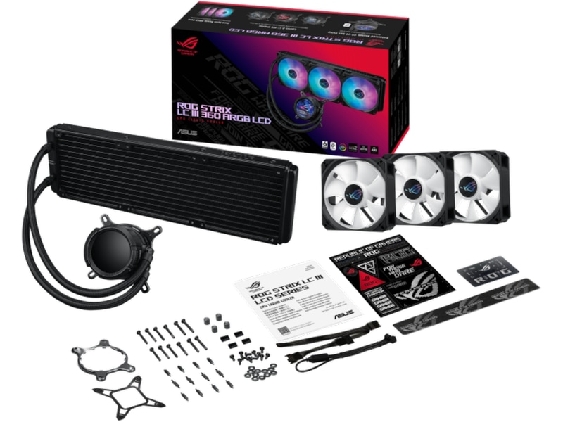 Asus ROG Strix LC III 360 ARGB LCD Kjøler (sort) CPU - Vannkjøling