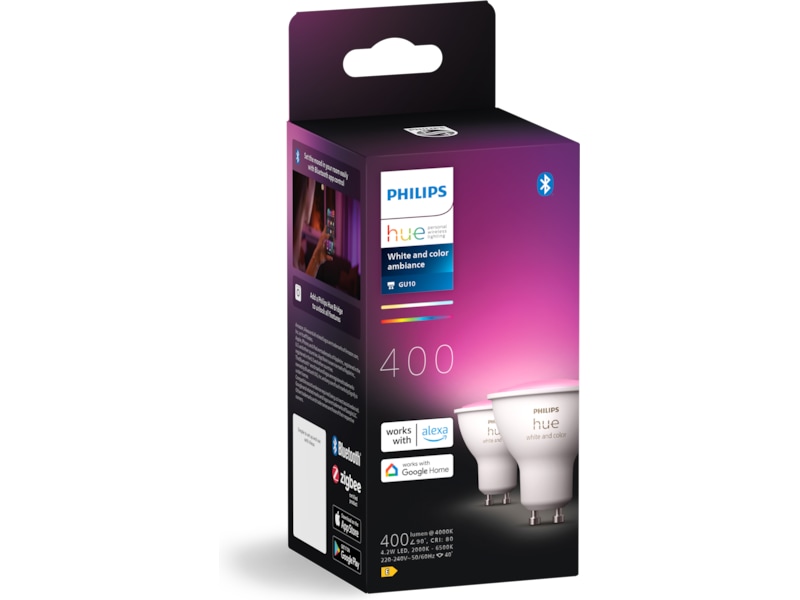 Philips Hue White & Color Ambiance GU10 2PK Lyspærer & LED-pærer