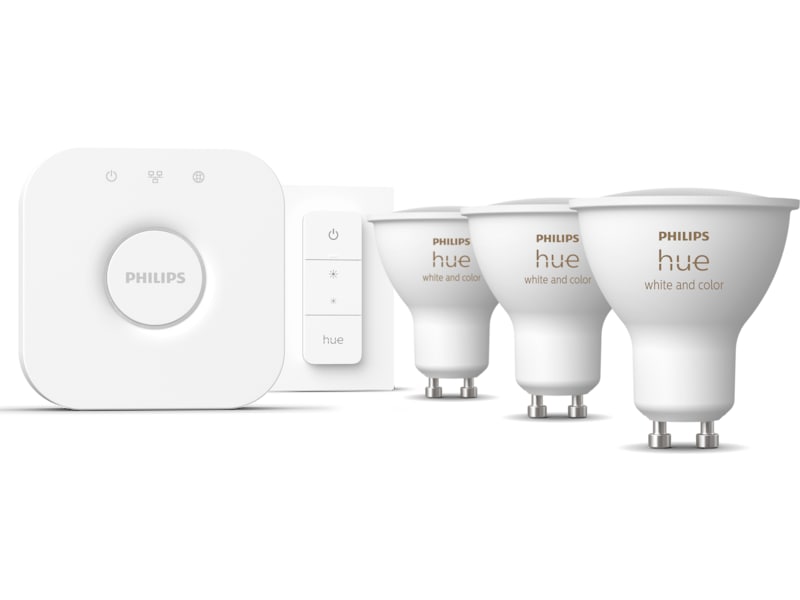 Philips Hue White & Color Ambiance Startsett GU10 Lyspærer & LED-pærer