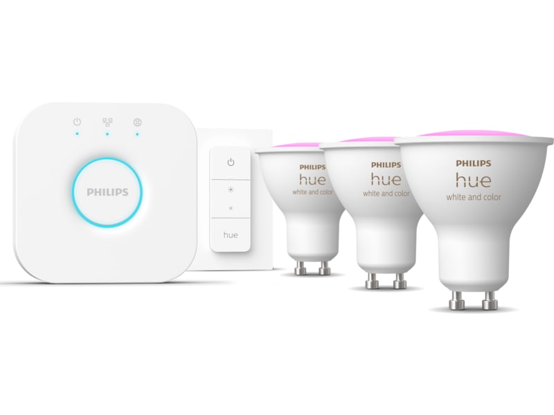 Philips Hue White & Color Ambiance Startsett GU10 Lyspærer & LED-pærer