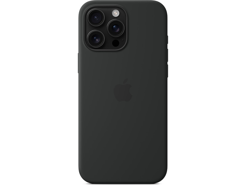 Apple iPhone 16 Pro Max Silikondeksel (sort) Deksel til mobiltelefon