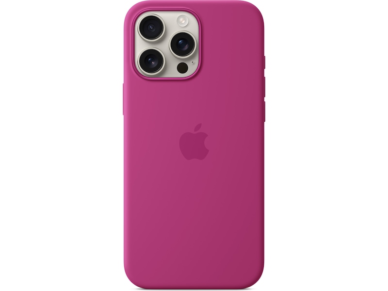 Apple iPhone 16 Pro Max Silikondeksel (fuksia) Deksel til mobiltelefon
