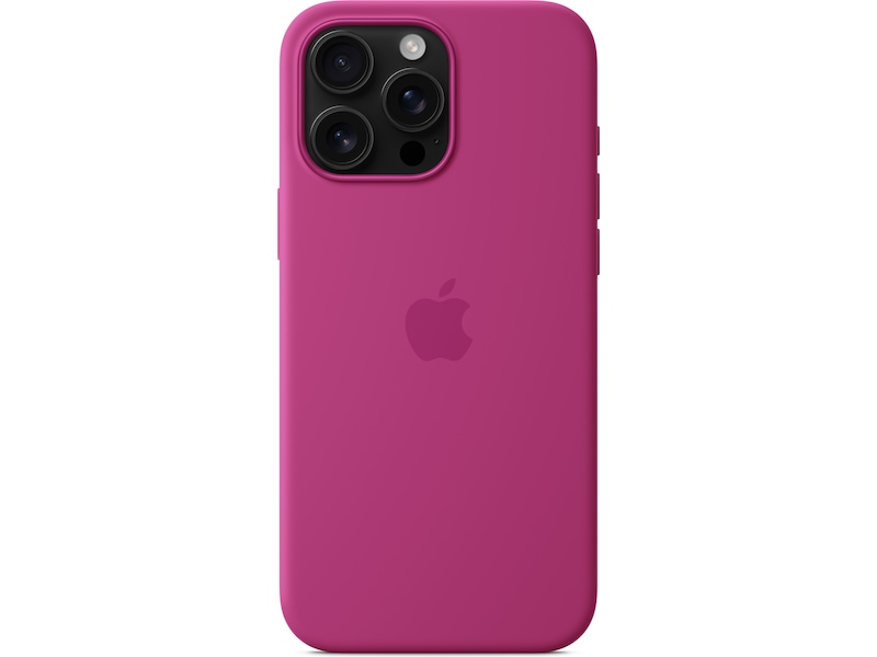 Apple iPhone 16 Pro Max Silikondeksel (fuksia) Deksel til mobiltelefon