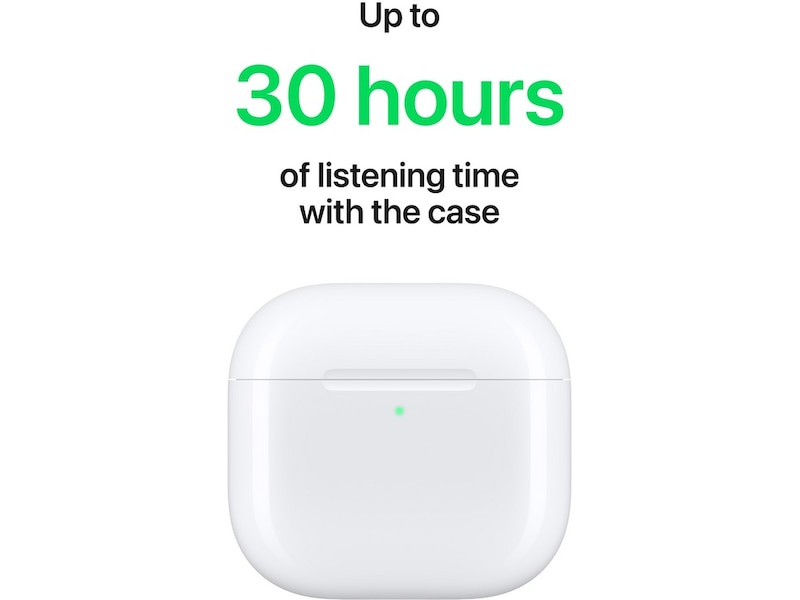 Apple AirPods 4 med Støyredusering trådløse ørepropper, In-Ear (hvit) Ørepropper