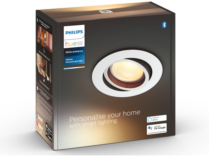 Philips Hue Milliskin white innfelt spotlight Taklampe