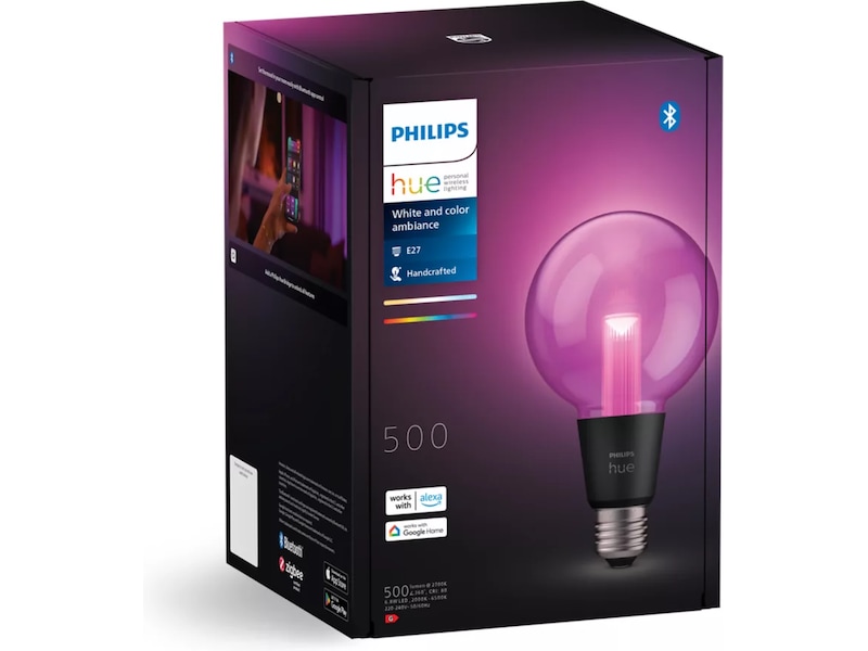 Philips Hue White and color ambiance G95 - E27 lyspære Lyspærer & LED-pærer