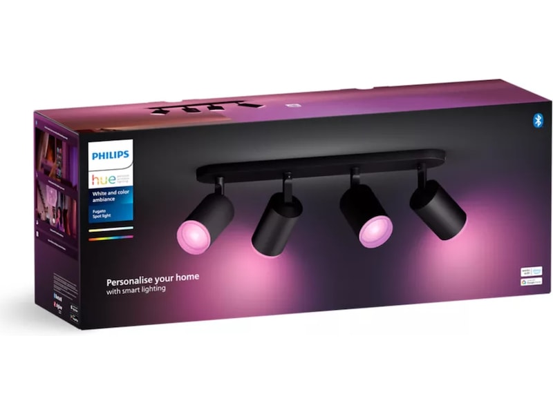 Philips Hue Firedobbelt Fugato-spotlight (sort) Taklampe