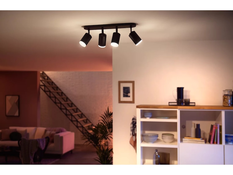 Philips Hue Firedobbelt Fugato-spotlight (sort) Taklampe