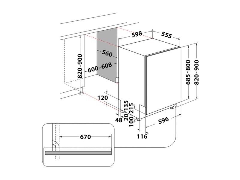 Whirlpool W2I HD524 AS Oppvaskmaskin (Integrert) Integrert oppvaskmaskin