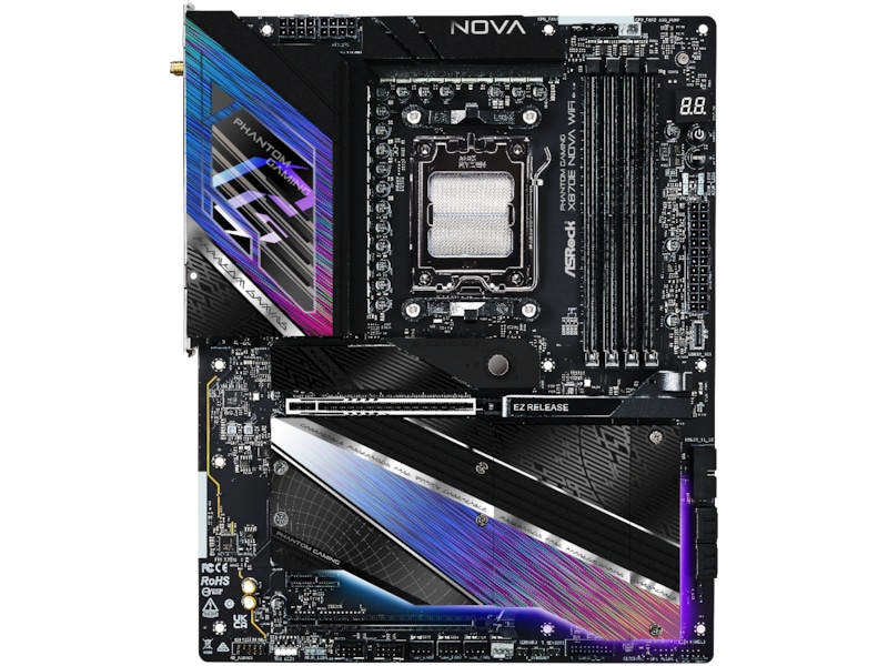 ASRock X870E Phantom Gaming Nova WiFi Hovedkort AMD Socket