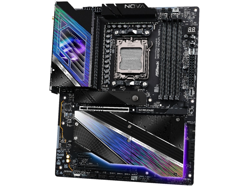 ASRock X870E Phantom Gaming Nova WiFi Hovedkort AMD Socket