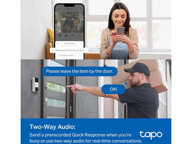 TP-Link Tapo D210 ringeklokke kamera Ringeklokker