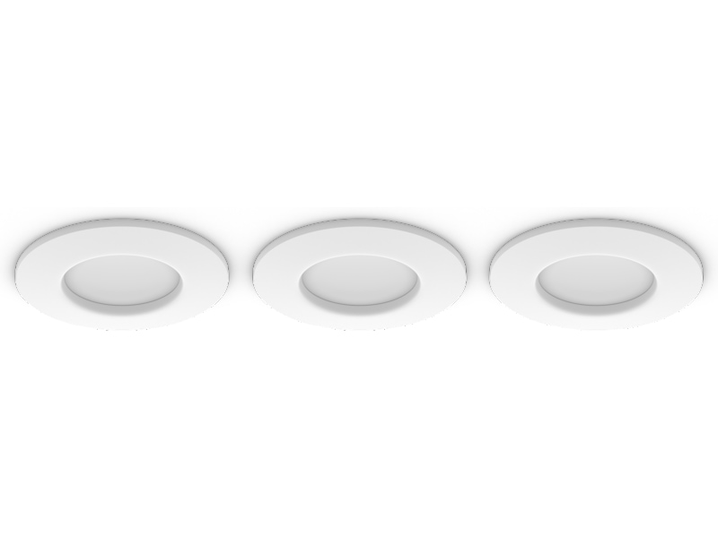 Philips Hue Slim innfelt spotlight 90 mm (hvit) 3pk Taklampe